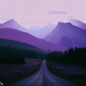 purple山