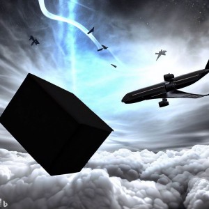 黒い箱と飛行機