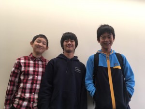 小６門脇、永井、佐藤