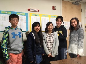 10月中2大野木 (堺くんは帰国。池田先生既に写真撮っている。) 塩見 泉水 大井 園田